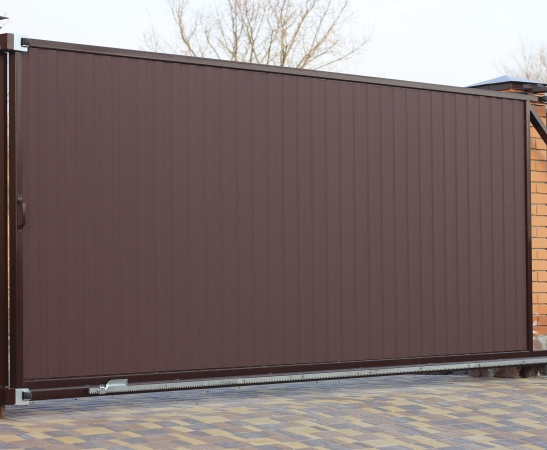 Откатные ворота в Полтавской